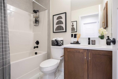 113 Wild Rose Way Se, Calgary, AB - Indoor Photo Showing Bathroom