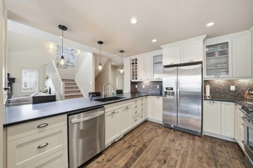 85 Mahogany Square Se, Calgary, AB - Indoor Photo Showing Kitchen With Stainless Steel Kitchen With Upgraded Kitchen