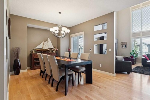 44 Aspen Summit Drive Sw, Calgary, AB - Indoor Photo Showing Dining Room