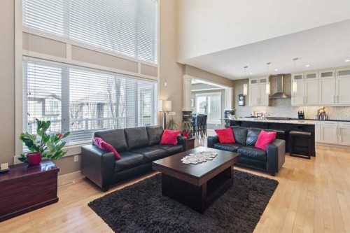 44 Aspen Summit Drive Sw, Calgary, AB - Indoor Photo Showing Living Room
