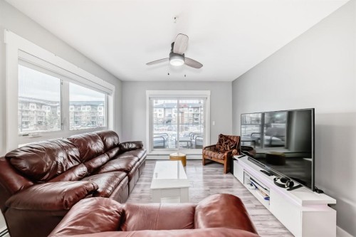 4214-240 Skyview Ranch Road Ne, Calgary, AB - Indoor Photo Showing Living Room