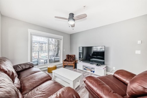 4214-240 Skyview Ranch Road Ne, Calgary, AB - Indoor Photo Showing Living Room