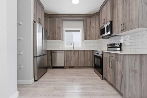 68 Cornerbrook View Ne, Calgary, AB - Indoor Photo Showing Kitchen With Upgraded Kitchen