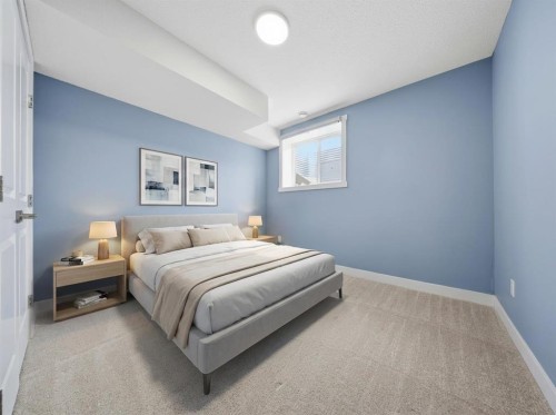68 Cornerbrook View Ne, Calgary, AB - Indoor Photo Showing Bedroom