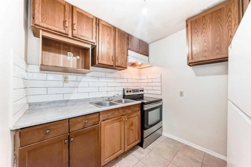 3341 Doverthorn Road Se, Calgary, AB - Indoor Photo Showing Kitchen With Double Sink