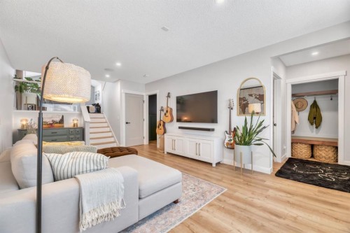 75 Copperfield Rise Se, Calgary, AB - Indoor Photo Showing Living Room