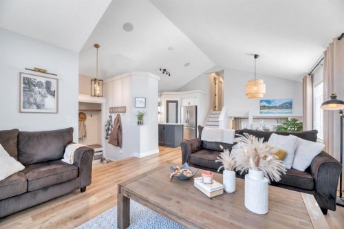 75 Copperfield Rise Se, Calgary, AB - Indoor Photo Showing Living Room