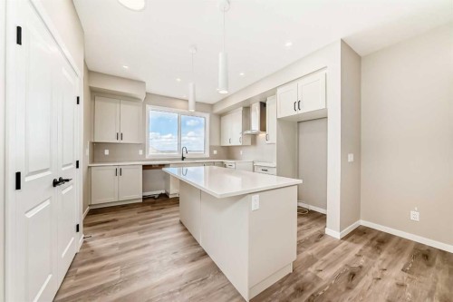 1098 Sawgrass Link Nw, Airdrie, AB - Indoor Photo Showing Kitchen With Upgraded Kitchen