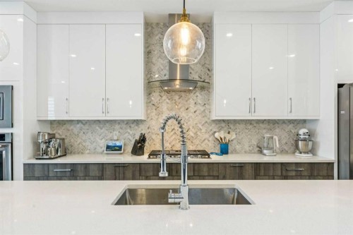 2826 40 Street Sw, Calgary, AB - Indoor Photo Showing Kitchen With Double Sink With Upgraded Kitchen