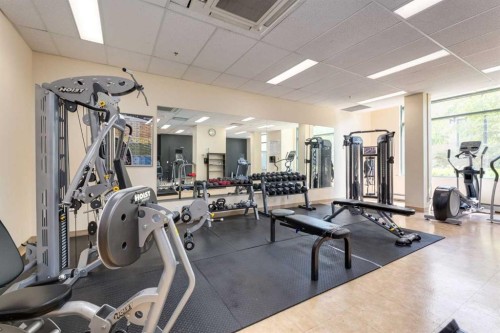 1014-1111 6 Avenue Sw, Calgary, AB - Indoor Photo Showing Gym Room