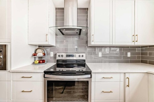 355 Masters Row Se, Calgary, AB - Indoor Photo Showing Kitchen With Upgraded Kitchen
