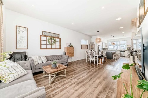 355 Masters Row Se, Calgary, AB - Indoor Photo Showing Living Room