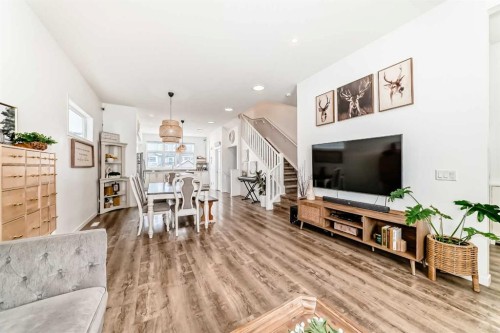 355 Masters Row Se, Calgary, AB - Indoor Photo Showing Living Room