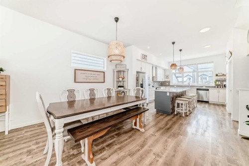 355 Masters Row Se, Calgary, AB - Indoor Photo Showing Dining Room