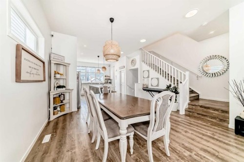 355 Masters Row Se, Calgary, AB - Indoor Photo Showing Dining Room