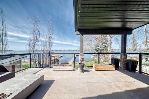 291 East Chestermere Drive, Chestermere, AB - Outdoor With Body Of Water With Balcony With Exterior