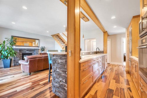 31 Ranch Road, Okotoks, AB - Indoor With Fireplace