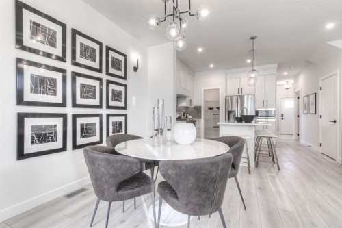 34 Bridgeport Circle, Chestermere, AB - Indoor Photo Showing Dining Room