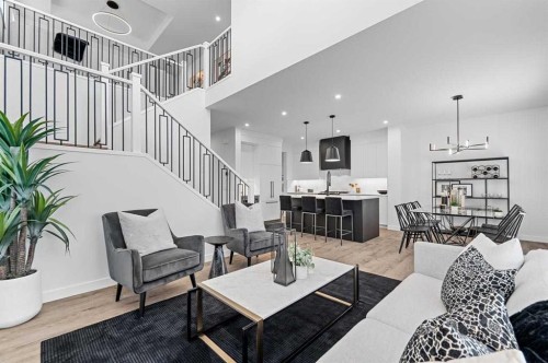 447 Dawson Terrace, Chestermere, AB - Indoor Photo Showing Living Room