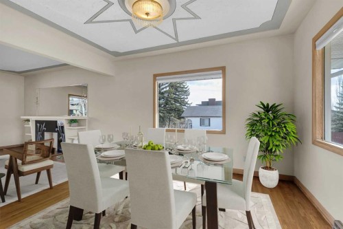 403 30 Avenue Nw, Calgary, AB - Indoor Photo Showing Dining Room