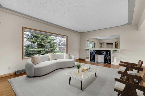 403 30 Avenue Nw, Calgary, AB - Indoor Photo Showing Living Room