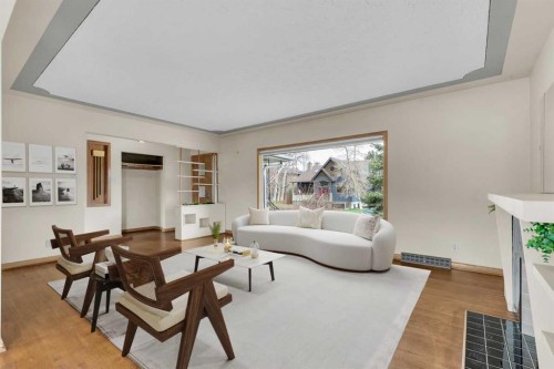 403 30 Avenue Nw, Calgary, AB - Indoor Photo Showing Living Room