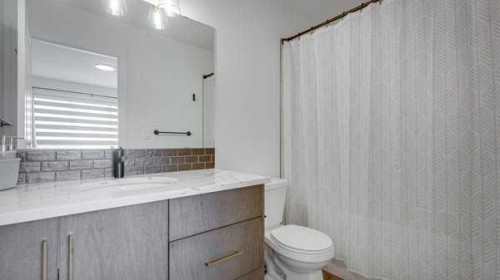 B-10 Evergreen Way, Red Deer, AB - Indoor Photo Showing Bathroom