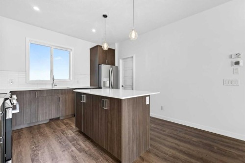 34 Red Embers Plaza Ne, Calgary, AB - Indoor Photo Showing Kitchen With Stainless Steel Kitchen With Upgraded Kitchen