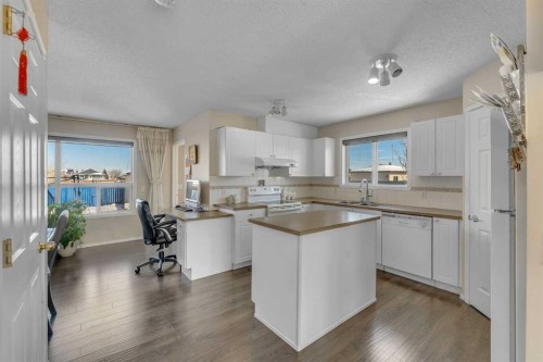 92 Taradale Drive Ne, Calgary, AB - Indoor Photo Showing Kitchen With Double Sink
