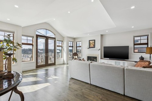 2908 Toronto Crescent Nw, Calgary, AB - Indoor Photo Showing Living Room With Fireplace
