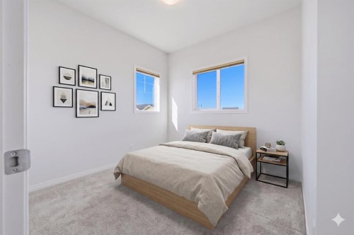 231 Sundown Road, Cochrane, AB - Indoor Photo Showing Bedroom