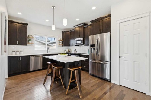 8 Walgrove Green Se, Calgary, AB - Indoor Photo Showing Kitchen With Stainless Steel Kitchen With Upgraded Kitchen