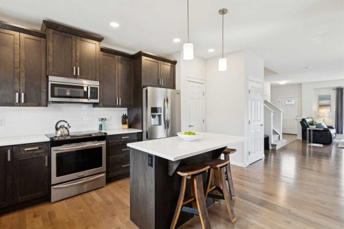 8 Walgrove Green Se, Calgary, AB - Indoor Photo Showing Kitchen With Stainless Steel Kitchen With Upgraded Kitchen