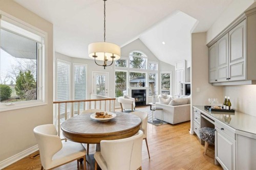 1656 Evergreen Hill Sw, Calgary, AB - Indoor Photo Showing Other Room With Fireplace