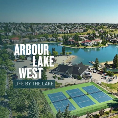 141 Arbour Stone Close Nw, Calgary, AB - Outdoor With Body Of Water With View