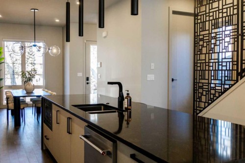 229 27 Avenue Nw, Calgary, AB - Indoor Photo Showing Kitchen With Double Sink
