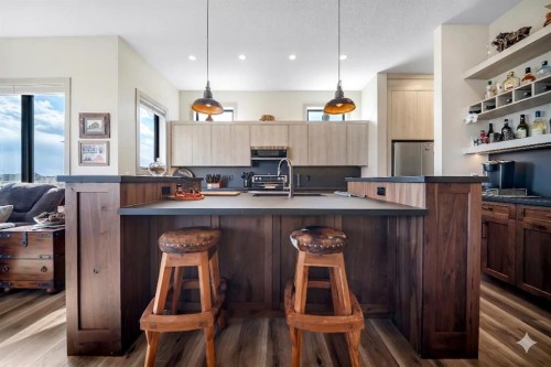 349 Limestone Bay, Balzac, AB - Indoor Photo Showing Kitchen With Double Sink
