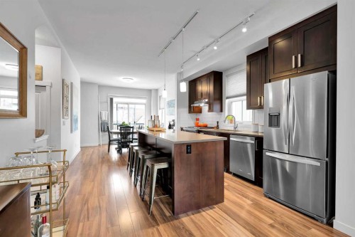 898 Sherwood Boulevard Nw, Calgary, AB - Indoor Photo Showing Kitchen With Stainless Steel Kitchen