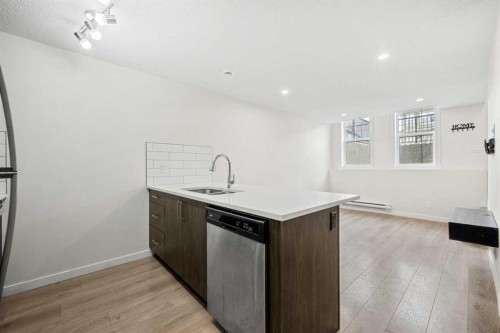 167 Cranbrook Square Se, Calgary, AB - Indoor Photo Showing Kitchen With Double Sink