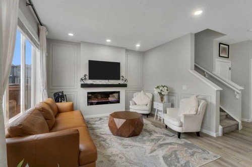 341 Walcrest View Se, Calgary, AB - Indoor With Fireplace