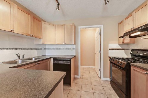 40 Simcoe Place Sw, Calgary, AB - Indoor Photo Showing Kitchen With Double Sink