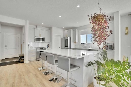 183 Brander Avenue, Langdon, AB - Indoor Photo Showing Kitchen With Upgraded Kitchen