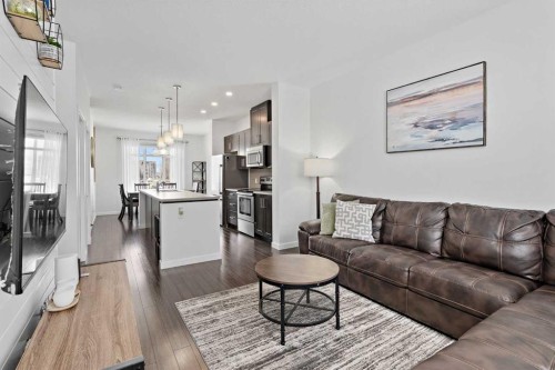 205 Copperstone Park Se, Calgary, AB - Indoor Photo Showing Living Room