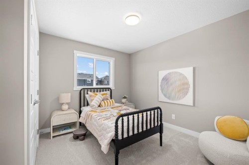 648 Sora Boulevard Se, Calgary, AB - Indoor Photo Showing Bedroom