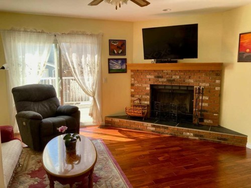 76 Martindale Close Ne, Calgary, AB - Indoor Photo Showing Living Room With Fireplace