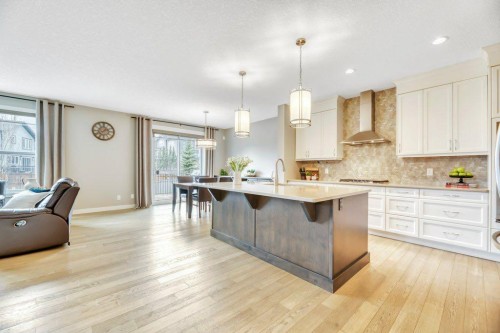 143 Stonemere Green, Chestermere, AB - Indoor Photo Showing Kitchen With Upgraded Kitchen