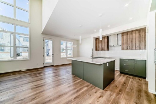 61 Bartlett Way Se, Calgary, AB - Indoor Photo Showing Kitchen With Upgraded Kitchen