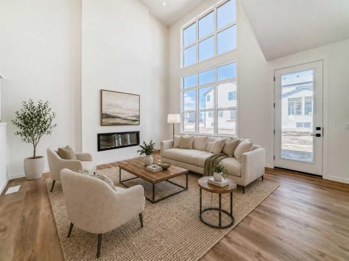 61 Bartlett Way Se, Calgary, AB - Indoor Photo Showing Living Room