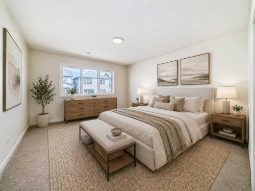 61 Bartlett Way Se, Calgary, AB - Indoor Photo Showing Bedroom