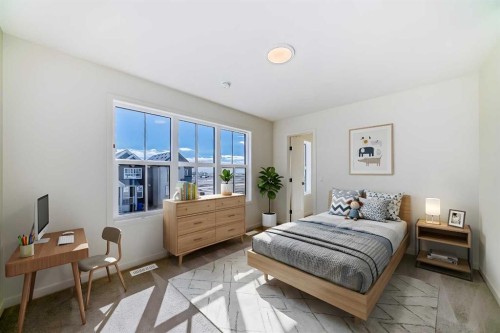 61 Bartlett Way Se, Calgary, AB - Indoor Photo Showing Bedroom